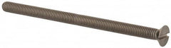 Value Collection - M5x0.80 Metric Coarse, 80mm OAL Slotted Drive Machine Screw - Flat Head, Grade 316 & A4 Stainless Steel, Uncoated, Without Washer - Caliber Tooling