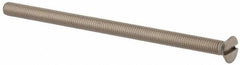 Value Collection - M5x0.80 Metric Coarse, 90mm OAL Slotted Drive Machine Screw - Flat Head, Grade 316 & A4 Stainless Steel, Uncoated, Without Washer - Caliber Tooling