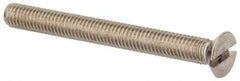 Value Collection - M6x1.00 Metric Coarse, 60mm OAL Slotted Drive Machine Screw - Flat Head, Grade 316 & A4 Stainless Steel, Uncoated, Without Washer - Caliber Tooling