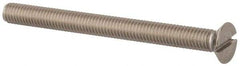 Value Collection - M6x1.00 Metric Coarse, 70mm OAL Slotted Drive Machine Screw - Flat Head, Grade 316 & A4 Stainless Steel, Uncoated, Without Washer - Caliber Tooling