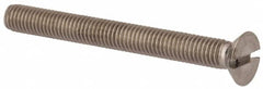 Value Collection - M8x1.25 Metric Coarse, 75mm OAL Slotted Drive Machine Screw - Flat Head, Grade 316 & A4 Stainless Steel, Uncoated, Without Washer - Caliber Tooling