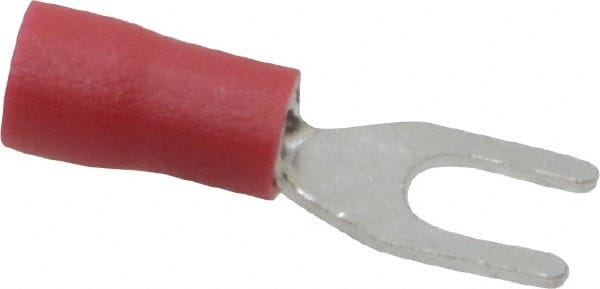 Ideal - #6 Stud, 22 to 18 AWG Compatible, Partially Insulated, Crimp Connection, Standard Fork Terminal - Caliber Tooling