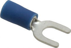 Ideal - #10 Stud, 16 to 14 AWG Compatible, Partially Insulated, Crimp Connection, Standard Fork Terminal - Caliber Tooling