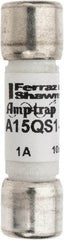 Ferraz Shawmut - 150 VAC/VDC, 1 Amp, Fast-Acting Semiconductor/High Speed Fuse - Clip Mount, 1-1/2" OAL, 100 at AC, 50 at DC kA Rating, 13/32" Diam - Caliber Tooling