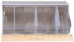 Quantum Storage - 11-7/8" Wide x 5-15/16" High x 5-1/4" Deep, Small Parts Tip Out Stacking Bin Organizer - Polystyrene Frame, 1 Compartments, 11" Wide x 5-1/4" High Bin - Caliber Tooling