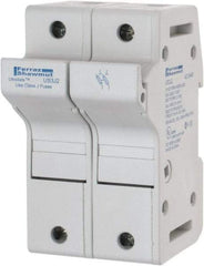 Ferraz Shawmut - 2 Pole, 600 VAC/VDC, 30 Amp, DIN Rail Mount Fuse Holder - Compatible with J Class, 58mm Long x 2.56 Inch Wide and 22mm Diameter Fuse - Caliber Tooling