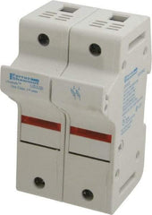 Ferraz Shawmut - 2 Pole, 600 VAC/VDC, 30 Amp, DIN Rail Mount Fuse Holder - Compatible with J Class, 58mm Long x 2.56 Inch Wide and 22mm Diameter Fuse - Caliber Tooling