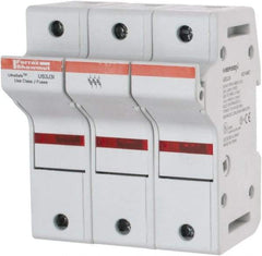 Ferraz Shawmut - 3 Pole, 600 VAC/VDC, 30 Amp, DIN Rail Mount Fuse Holder - Compatible with J Class, 58mm Long x 3.84 Inch Wide and 22mm Diameter Fuse - Caliber Tooling