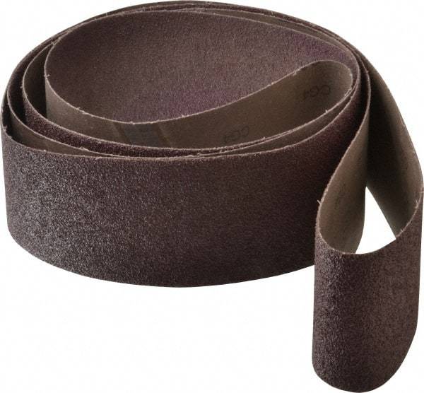 3M - 4" Wide x 132" OAL, 36 Grit, Aluminum Oxide Abrasive Belt - Aluminum Oxide, Very Coarse, Coated, X Weighted Cloth Backing, Series 341D - Caliber Tooling