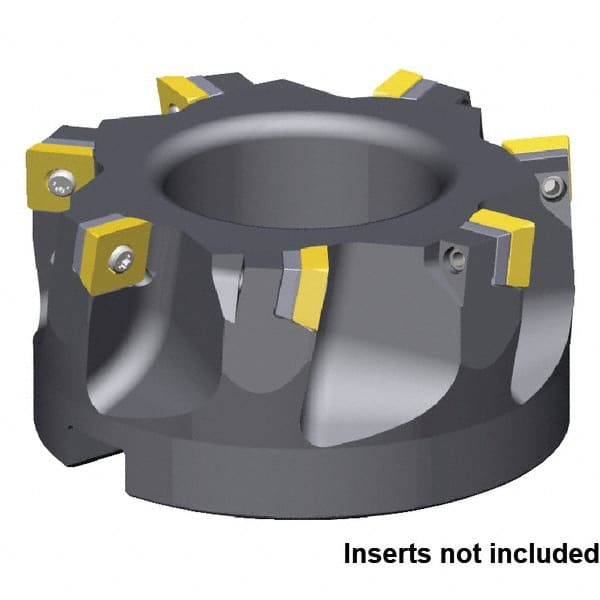 Kennametal - 10" Cut Diam, 2-1/2" Arbor Hole Diam, Indexable Square-Shoulder Face Mill - Caliber Tooling