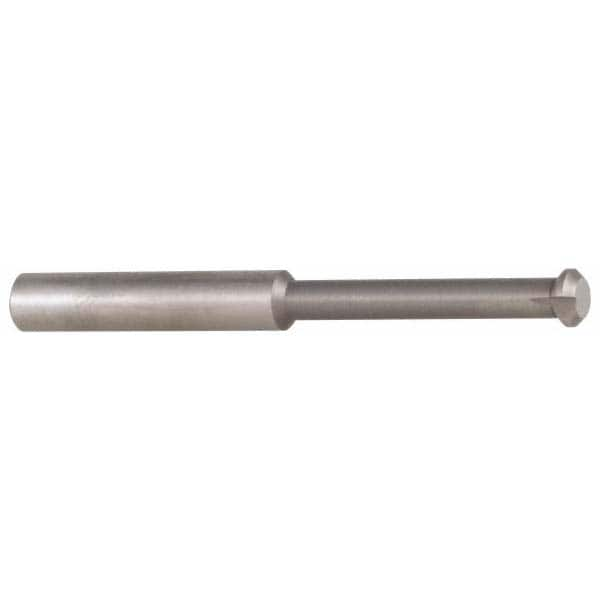 Accupro - 0.49" Cutter Head Diam, 1/32" Flat Width, 3" OAL, Solid Carbide, Single Right Hand Back Chamfer - Caliber Tooling