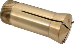 Interstate - 1-1/2 Inch Head Diameter, 0.059 Inch Pilot Hole, 5C Emergency Collet - 3.28" Overall Length, Brass, 0.0032 Inch TIR - Exact Industrial Supply