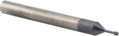 Iscar - #4-40 UNC, 0.083" Cutting Diam, 3 Flute, Solid Carbide Helical Flute Thread Mill - Internal Thread, 1/4" LOC, 2-1/2" OAL, 1/4" Shank Diam - Caliber Tooling