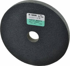 Standard Abrasives - 6" Diam, 1/2" Face Width, 1" Center Hole, Fine Grade, Silicon Carbide Deburring Wheel - Unitized, Soft/Medium Density 6 Grade, 6,000 RPM - Caliber Tooling