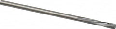 Magafor - #44 Solid Carbide 4 Flute Chucking Reamer - Spiral Flute, 0.0858" Straight Shank, 7/16" Flute Length, 1-31/32" OAL - Caliber Tooling