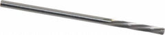 Magafor - 2.5705mm Solid Carbide 6 Flute Chucking Reamer - Spiral Flute, 0.1012" Straight Shank, 19/32" Flute Length, 2-1/4" OAL - Caliber Tooling