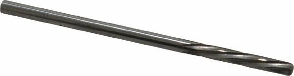 Magafor - #37 Solid Carbide 6 Flute Chucking Reamer - Spiral Flute, 0.1039" Straight Shank, 19/32" Flute Length, 2-1/4" OAL - Caliber Tooling