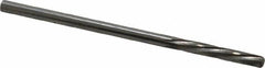 Magafor - #37 Solid Carbide 6 Flute Chucking Reamer - Spiral Flute, 0.1039" Straight Shank, 19/32" Flute Length, 2-1/4" OAL - Caliber Tooling