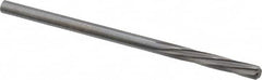 Magafor - #34 Solid Carbide 6 Flute Chucking Reamer - Spiral Flute, 0.111" Straight Shank, 19/32" Flute Length, 2-1/4" OAL - Caliber Tooling