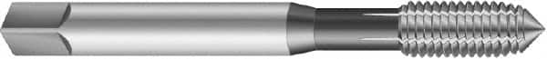 Emuge - 9/16-18 UNF 2BX Modified Bottoming Thread Forming Tap - Cobalt, Nitride Finish, 3.937" OAL, 0.866" Thread Length, Right Hand Thread, Series Rekord Druck-S - Caliber Tooling