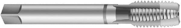 Emuge - 3/4-14 NPTF Thread, 6 Flute Standard Pipe Tap - 3-1/4" OAL, 1.38" Thread Length, 29/32" Shank Diam, Bright Finish, Cobalt - Exact Industrial Supply