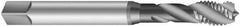 Emuge - 9/16-12 UNC 3 Flute 3B Modified Bottoming Spiral Flute Tap - Cobalt, Oxide Finish, 4.331" OAL, Right Hand Flute, Right Hand Thread, Series Enorm-VA - Caliber Tooling