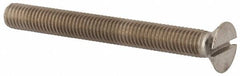 Value Collection - M10x1.50, 90mm OAL Slotted Drive Machine Screw - Flat Head, Grade 316 & A4 Stainless Steel, Uncoated, Without Washer - Caliber Tooling