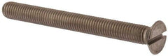 Value Collection - M10x1.50 Metric Coarse, 100mm OAL Slotted Drive Machine Screw - Flat Head, Grade 316 & A4 Stainless Steel, Uncoated, Without Washer - Caliber Tooling