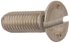 Value Collection - M12x1.75 Metric Coarse, 35mm OAL Slotted Drive Machine Screw - Flat Head, Grade 316 & A4 Stainless Steel, Uncoated, Without Washer - Caliber Tooling