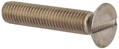 Value Collection - M12x1.75, 60mm OAL Slotted Drive Machine Screw - Flat Head, Grade 316 & A4 Stainless Steel, Uncoated, Without Washer - Caliber Tooling