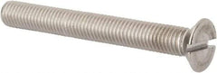 Value Collection - M12x1.75 Metric Coarse, 100mm OAL Slotted Drive Machine Screw - Flat Head, Grade 316 & A4 Stainless Steel, Uncoated, Without Washer - Caliber Tooling