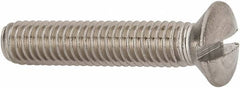 Value Collection - M6x1.00 Metric Coarse, 30mm OAL Slotted Drive Machine Screw - Oval Head, Grade 316 & A4 Stainless Steel, Uncoated, Without Washer - Caliber Tooling