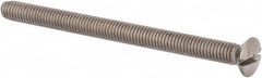 Value Collection - M6x1.00 Metric Coarse, 80mm OAL Slotted Drive Machine Screw - Oval Head, Grade 316 & A4 Stainless Steel, Uncoated, Without Washer - Caliber Tooling