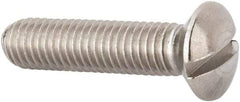 Value Collection - M8x1.25 Metric Coarse, 35mm OAL Slotted Drive Machine Screw - Oval Head, Grade 316 & A4 Stainless Steel, Uncoated, Without Washer - Caliber Tooling