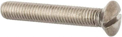 Value Collection - M8x1.25 Metric Coarse, 50mm OAL Slotted Drive Machine Screw - Oval Head, Grade 316 & A4 Stainless Steel, Uncoated, Without Washer - Caliber Tooling