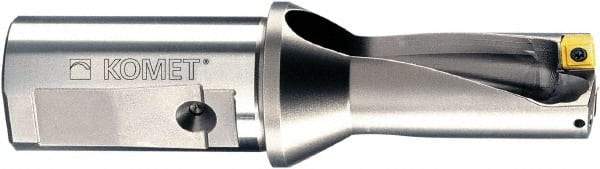 Komet - 4.724" Max Drill Depth, 3xD, 1-9/16" Diam, Indexable Insert Drill - 2 Inserts, 1-1/4" Shank Diam, Straight Shank - Caliber Tooling