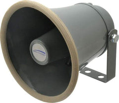 Speco - 15 Max Watt, 6 Inch Diameter, Round Aluminum Standard Horn and Speaker - Weather and Waterproof, 6 Inch Deep - Caliber Tooling