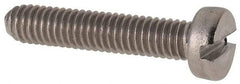 Value Collection - M4x0.70 Metric Coarse, 20mm Length Under Head Slotted Drive Machine Screw - Fillister Head, Grade 316 & A4 Stainless Steel, Uncoated, Without Washer - Caliber Tooling