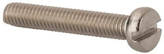 Value Collection - M4x0.70 Metric Coarse, 25mm Length Under Head Slotted Drive Machine Screw - Fillister Head, Grade 316 & A4 Stainless Steel, Uncoated, Without Washer - Caliber Tooling