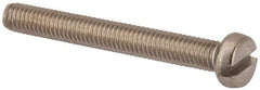 Value Collection - M4x0.70 Metric Coarse, 35mm Length Under Head Slotted Drive Machine Screw - Fillister Head, Grade 316 & A4 Stainless Steel, Uncoated, Without Washer - Caliber Tooling