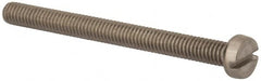 Value Collection - M4x0.70 Metric Coarse, 45mm Length Under Head Slotted Drive Machine Screw - Fillister Head, Grade 316 & A4 Stainless Steel, Uncoated, Without Washer - Caliber Tooling