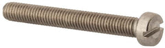 Value Collection - M5x0.80 Metric Coarse, 40mm Length Under Head Slotted Drive Machine Screw - Fillister Head, Grade 316 & A4 Stainless Steel, Uncoated, Without Washer - Caliber Tooling