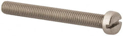 Value Collection - M5x0.80 Metric Coarse, 45mm Length Under Head Slotted Drive Machine Screw - Fillister Head, Grade 316 & A4 Stainless Steel, Uncoated, Without Washer - Caliber Tooling