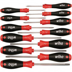 Wiha - 12 Piece Torx Screwdriver Set - Bit Sizes: Torx T-5, T-6, TORXr bits included: T7, T8, T10, T15, T20, T25, T27, T30 & T40, Comes in Box - Caliber Tooling