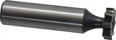 Interstate - 5/8" Diam x 5/32" Face Width, High Speed Steel, 8 Teeth, Shank Connection Woodruff Keyseat Cutter - Uncoated, 2-5/32" OAL x 1/2" Shank, Staggered Teeth, ANSI 505, Old Standard 6 - Caliber Tooling