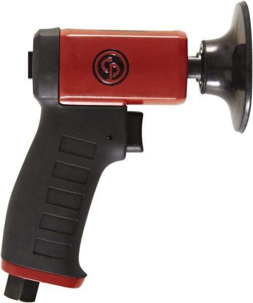 Chicago Pneumatic - 3" Max Disc, 15,000 RPM, Pneumatic Handheld Disc Sander - 21 CFM, 1/4" Inlet, 0.25 hp, 90 psi - Caliber Tooling