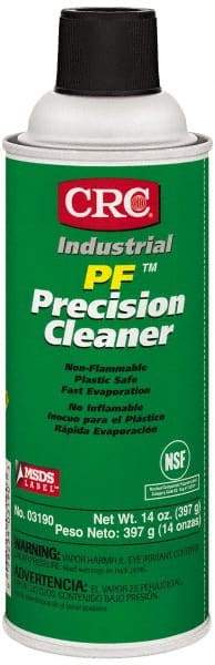 CRC - 14 Ounce Aerosol Contact Cleaner - 20,500 Volt Dielectric Strength, Nonflammable, Food Grade, Plastic Safe - Caliber Tooling