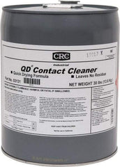 CRC - 5 Gallon Pail Contact Cleaner - 0°F Flash Point, 22,600 Volt Dielectric Strength, Flammable, Food Grade, Plastic Safe - Caliber Tooling