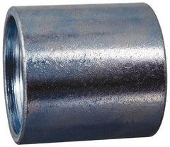 Made in USA - Class 150, 4" Galvanized Pipe Coupling - Threaded, Malleable Iron - Caliber Tooling