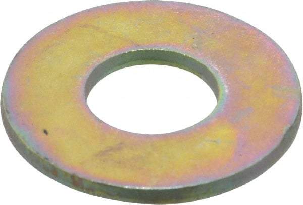 Made in USA - 9/16" Screw, Grade 8 Alloy Steel USS Flat Washer - 0.62" ID x 1.499" OD, 0.132" Thick, Zinc Yellow Dichromate Finish - Caliber Tooling